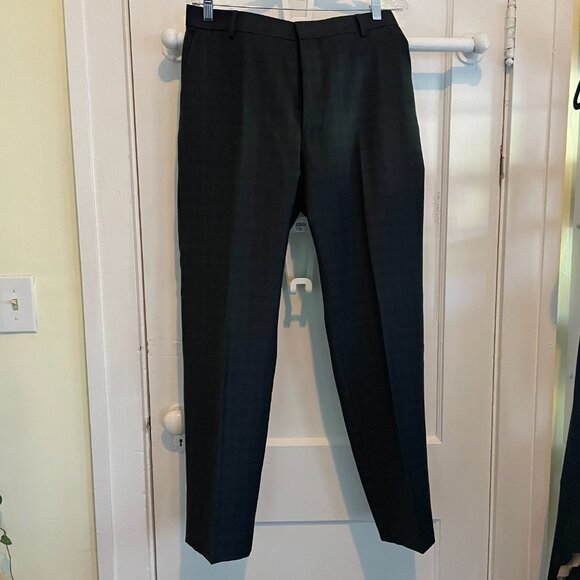 Jos.A. Bank Traveler Collection Slim Fit Mini Check Suit | Black | Size 40L /34W - Picture 4 of 10